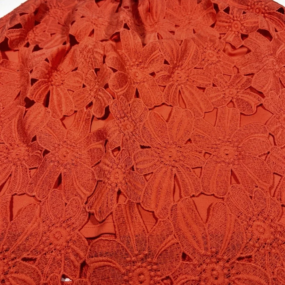 Xhilaration Skirt Size Small Peach/coral Floral Pattern W/ Slip‎ Lining